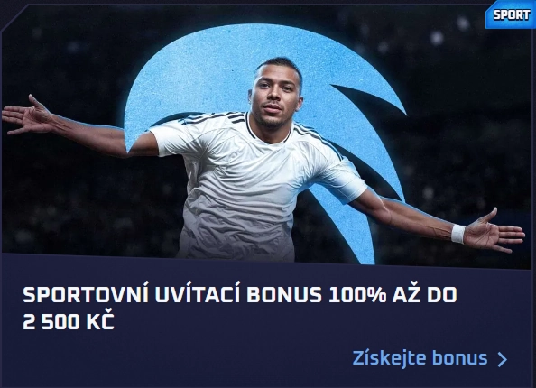 Sportaza Casino welcome bonus 100% up to 2500 CZK