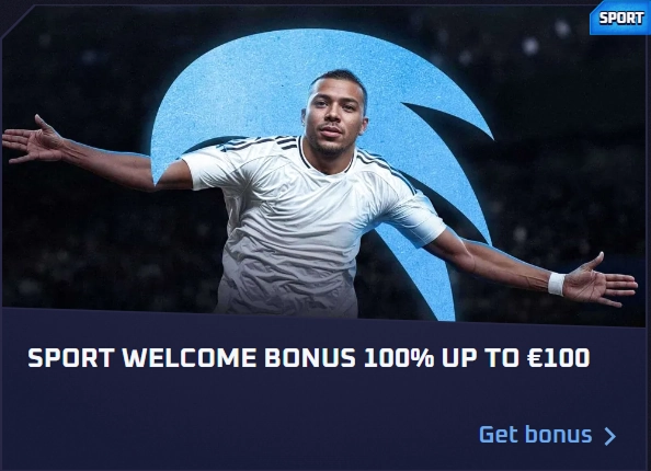 Sportaza Casino welcome bonus banner: 100% up to €100
