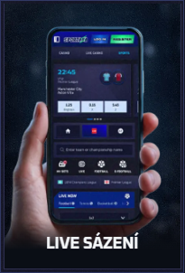 Sportaza live betting mobile interface showing football match odds